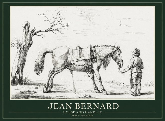 Jean Bernard Horse and Handler No1 - Plakát