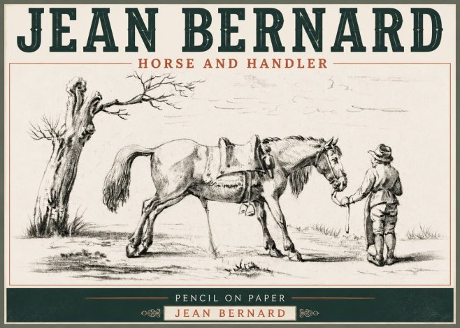 Jean Bernard Horse and Handler No6 - Plakát