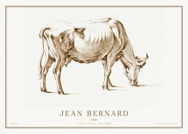 Jean Bernard Cow II No1 - Plakát