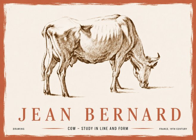 Jean Bernard Cow II No6 - Plakát