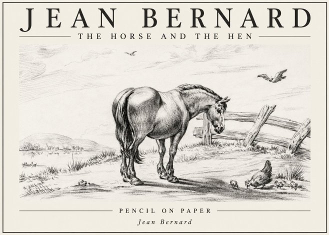 Jean Bernard Horse at the Fence No6 - Plakát