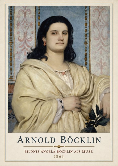 Arnold Böcklin Bildnis Angela Böcklin Als Muse No1 - Plakát