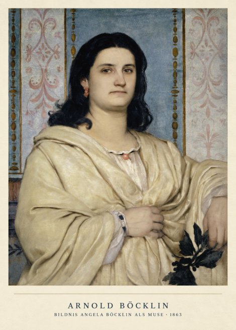 Arnold Böcklin Bildnis Angela Böcklin Als Muse No2 - Plakát