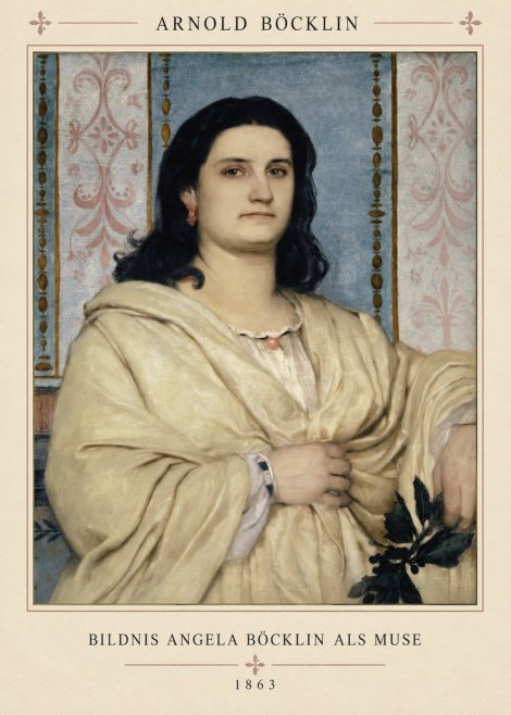 Arnold Böcklin Bildnis Angela Böcklin Als Muse No4 - Plakát