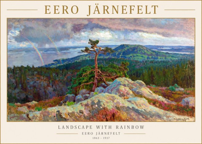 Eero Järnefelt Landscape with Rainbow, 1915 No2 - Plakát
