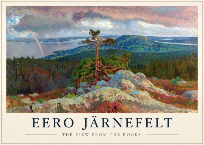 Eero Järnefelt Landscape with Rainbow, 1915 No3 - Plakát