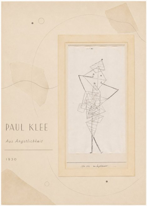 Paul Klee Aus Ängstlichkeit No4 - Plakát