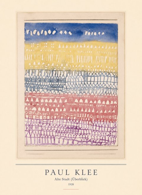 Paul Klee Alte Stadt (Überblick) No3 - Plakát