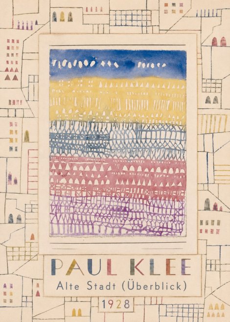 Paul Klee Alte Stadt (Überblick) No4 - Plakát