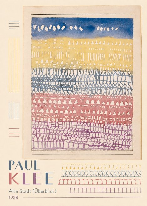 Paul Klee Alte Stadt (Überblick) No5 - Plakát