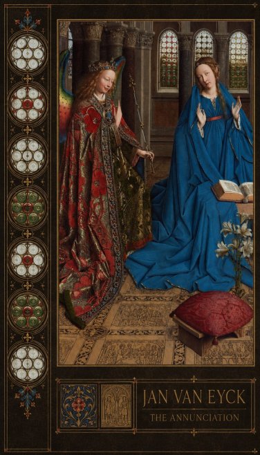 Jan van Eyck The Annunciation I No2 - Plakát
