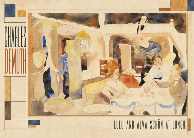 Charles Demuth Lulu and Alva Schön at Lunch No2 - Plakát