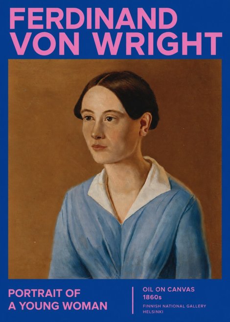 Ferdinand von Wright Portrait of a Young Woman No2 - Plakát