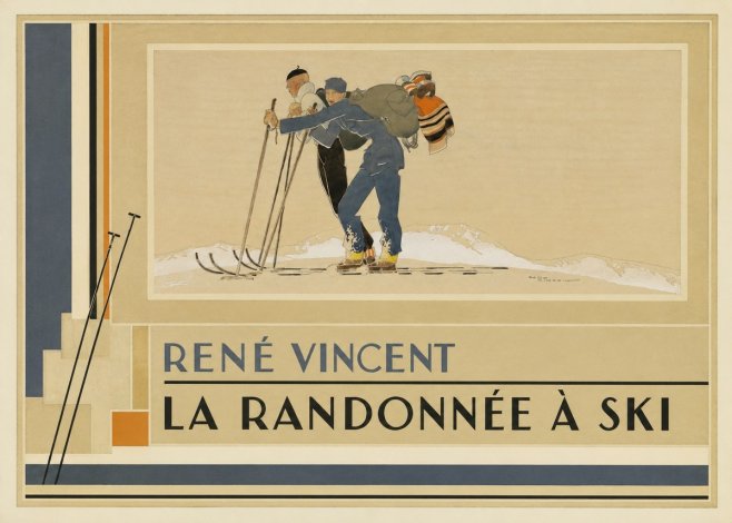 René Vincent La Randonnée À Ski No4 - Plakát