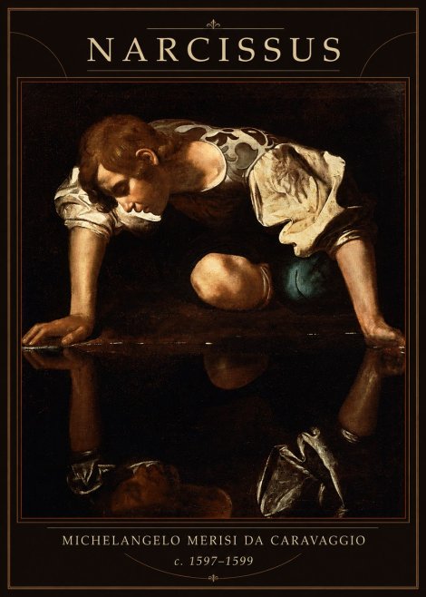 Michelangelo Merisi da Caravaggio Narcissus I No1 - Plakát