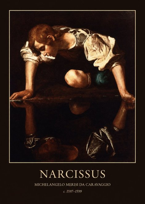Michelangelo Merisi da Caravaggio Narcissus I No3 - Plakát