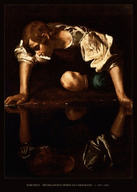Michelangelo Merisi da Caravaggio Narcissus I No6 - Plakát