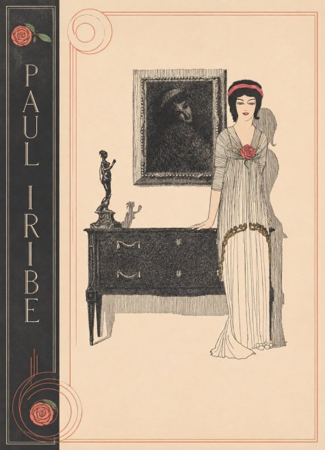Paul Iribe Woman with Rose No2 - Plakát