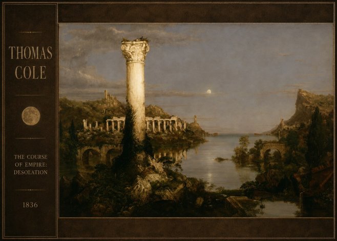 Thomas Cole The Course of Empire: Desolation No2 - Plakát
