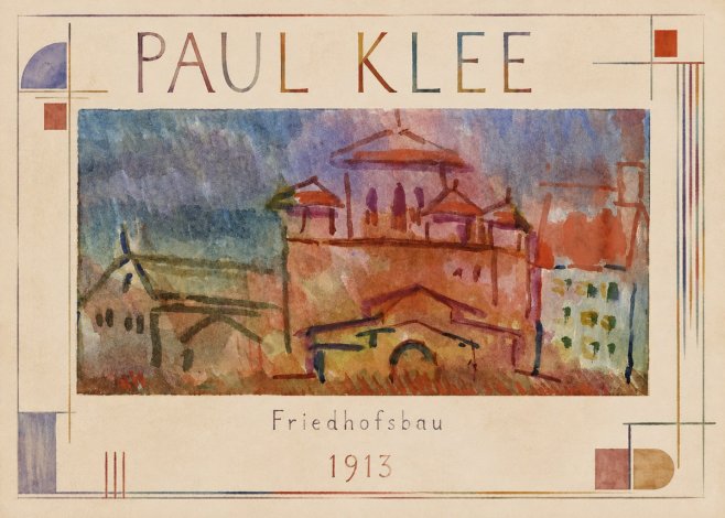 Paul Klee Friedhofsbau No1 - Plakát