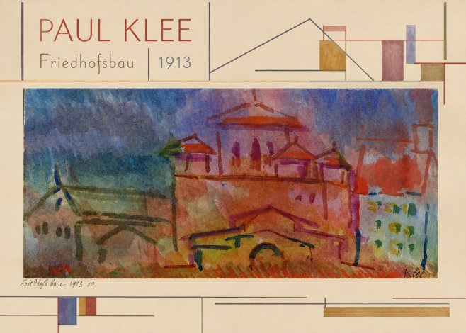 Paul Klee Friedhofsbau No4 - Plakát