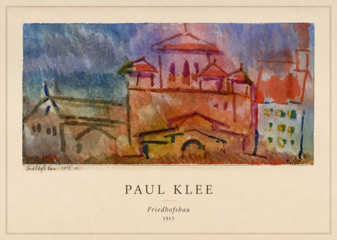 Paul Klee Friedhofsbau No5 - Plakát