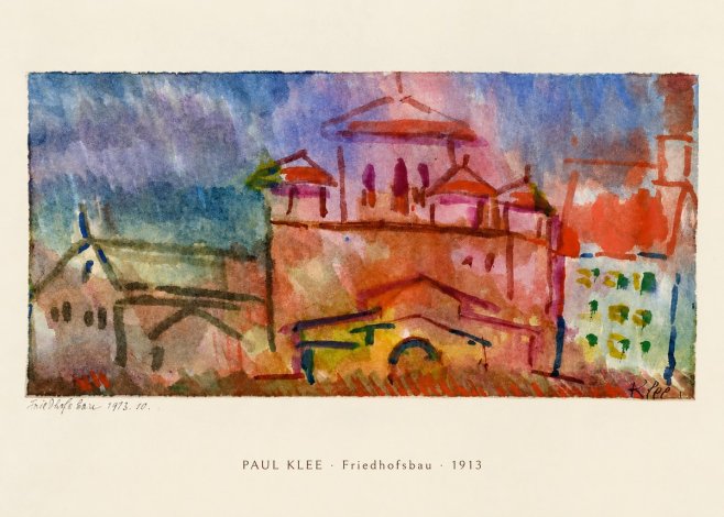Paul Klee Friedhofsbau No6 - Plakát