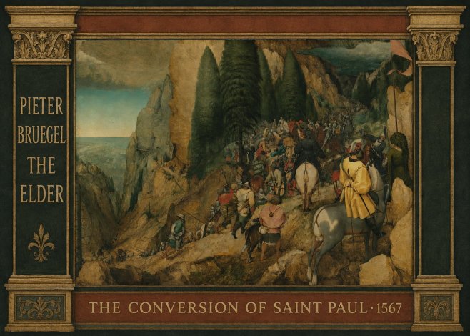 Pieter Bruegel The Conversion of Saint Paul I No4 - Plakát