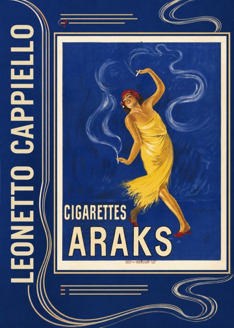 Leonetto Cappiello Cigarettes Araks No2 - Plakát