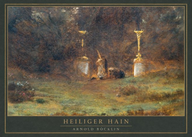 Arnold Böcklin Heiliger Hain No1 - Plakát