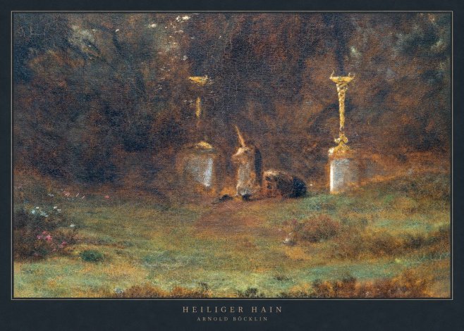 Arnold Böcklin Heiliger Hain No2 - Plakát