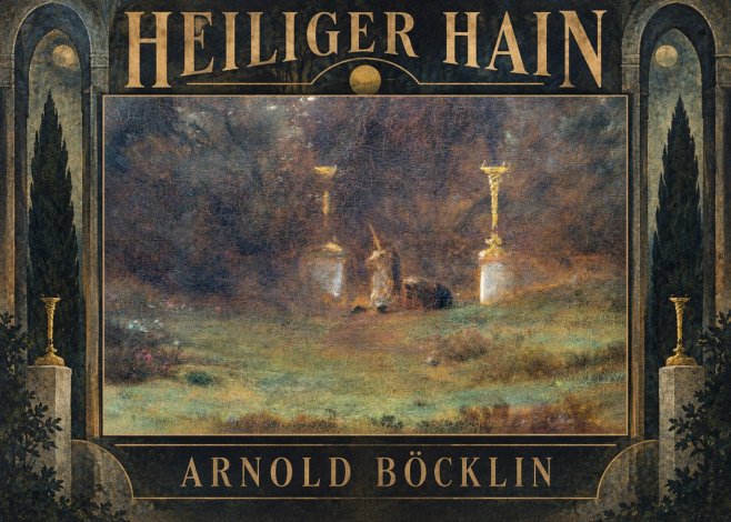 Arnold Böcklin Heiliger Hain No5 - Plakát