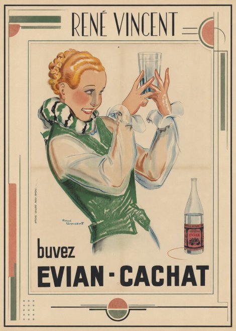 René Vincent Evian - Cachat No1 - Plakát