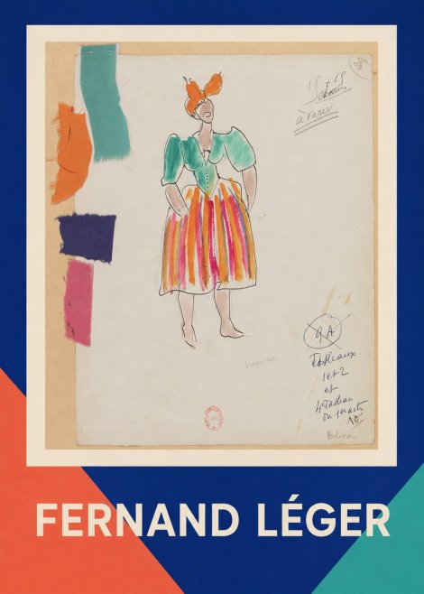 Fernand Léger Costume Design for Boléro No1 - Plakát