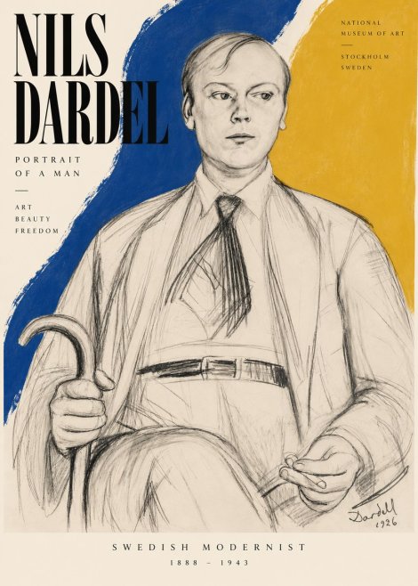 Nils Dardel Portrait of a Man No5 - Plakát
