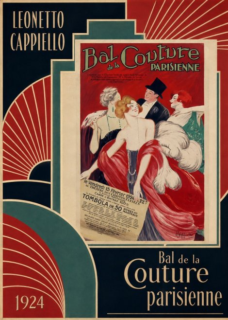 Leonetto Cappiello Bal De La Couture Parisienne No2 - Plakát