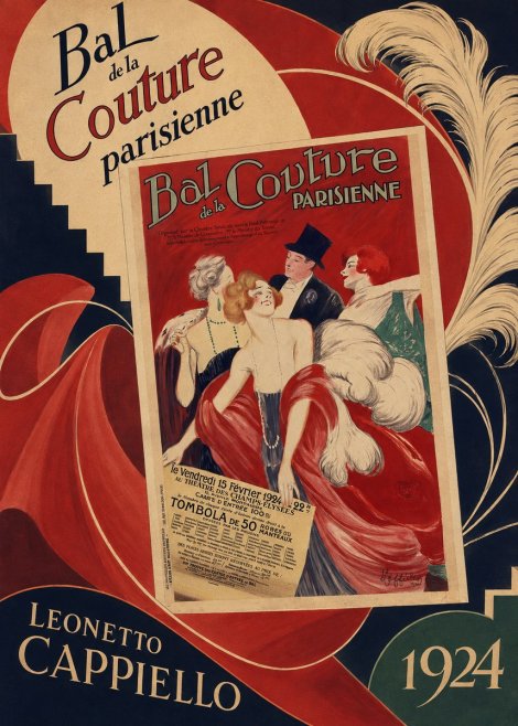 Leonetto Cappiello Bal De La Couture Parisienne No6 - Plakát