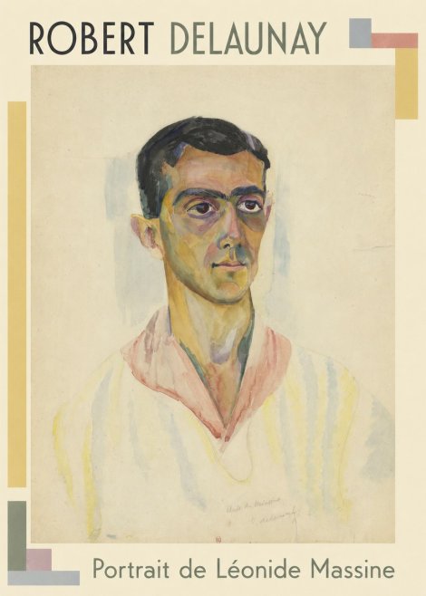 Robert Delaunay Portrait De Léonide Massine No1 - Plakát