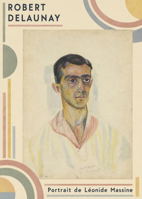 Robert Delaunay Portrait De Léonide Massine No2 - Plakát