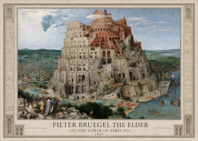 Pieter Bruegel The Tower of Babel IX No1 - Plakát