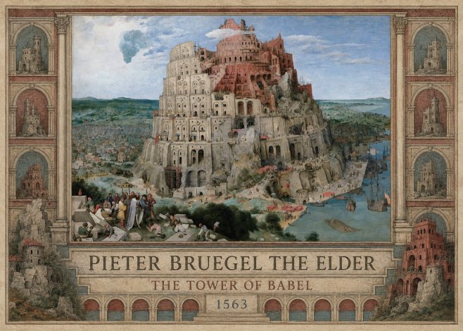 Pieter Bruegel The Tower of Babel IX No2 - Plakát