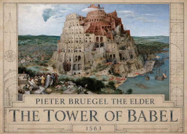 Pieter Bruegel The Tower of Babel IX No3 - Plakát