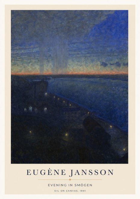Eugène Jansson Evening in Smögen No1 - Plakát