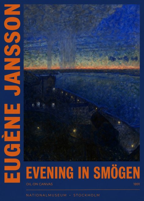Eugène Jansson Evening in Smögen No2 - Plakát
