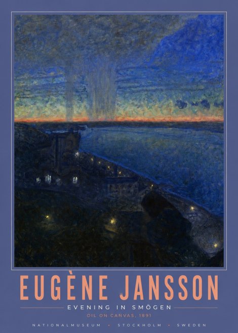 Eugène Jansson Evening in Smögen No4 - Plakát