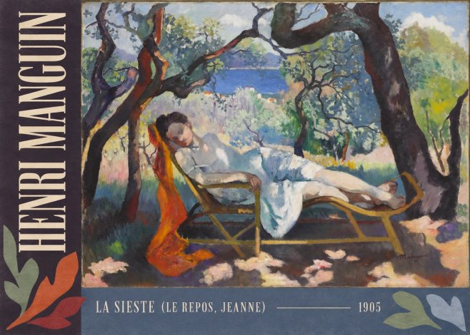 Henri Manguin La Sieste (Le Repos, Jeanne) No2 - Plakát