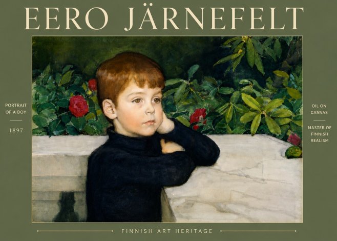 Eero Järnefelt Portrait of a Boy No4 - Plakát