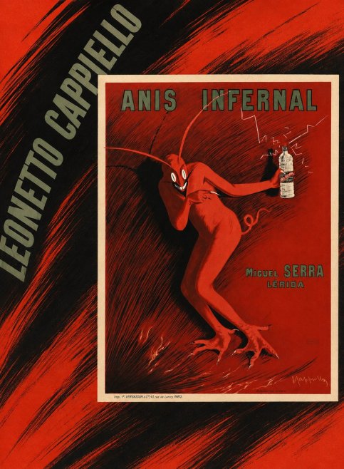 Leonetto Cappiello Anis Infernal II No2 - Plakát