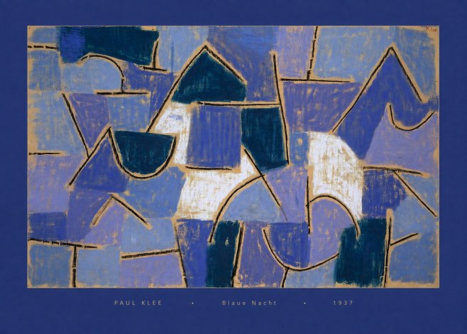 Paul Klee Blaue Nacht No6 - Plakát