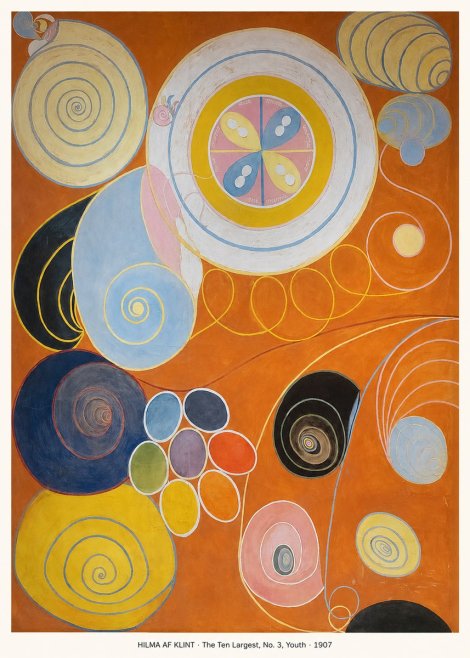 Hilma af Klint The Ten Largest, No. 3, Youth No5 - Plakát